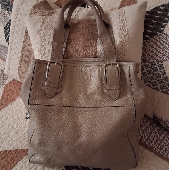 New Without Tags Gray Pebble Leather Cole Haan Purse - Picture 1 of 3